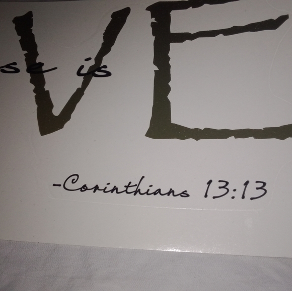 Wall Decal Sticker Love Corinthians 13:13 - Picture 2 of 6